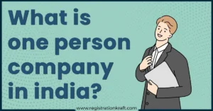 What is one person company in india