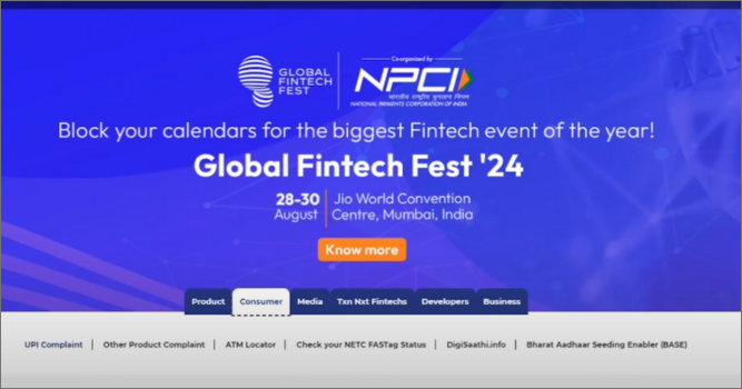 NPCI Portal HomePage