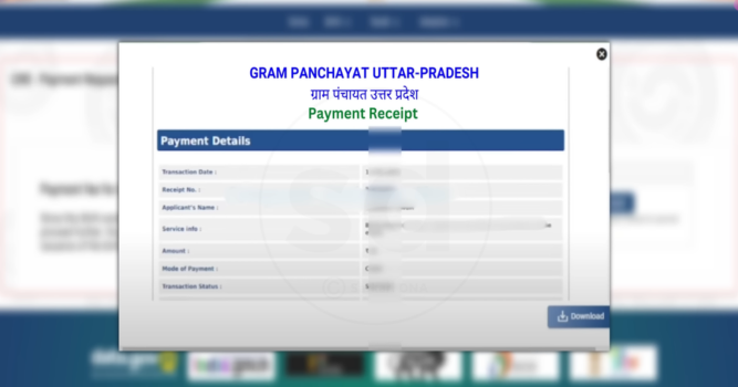  a sample of payment receipt of birth certificate at crs portal